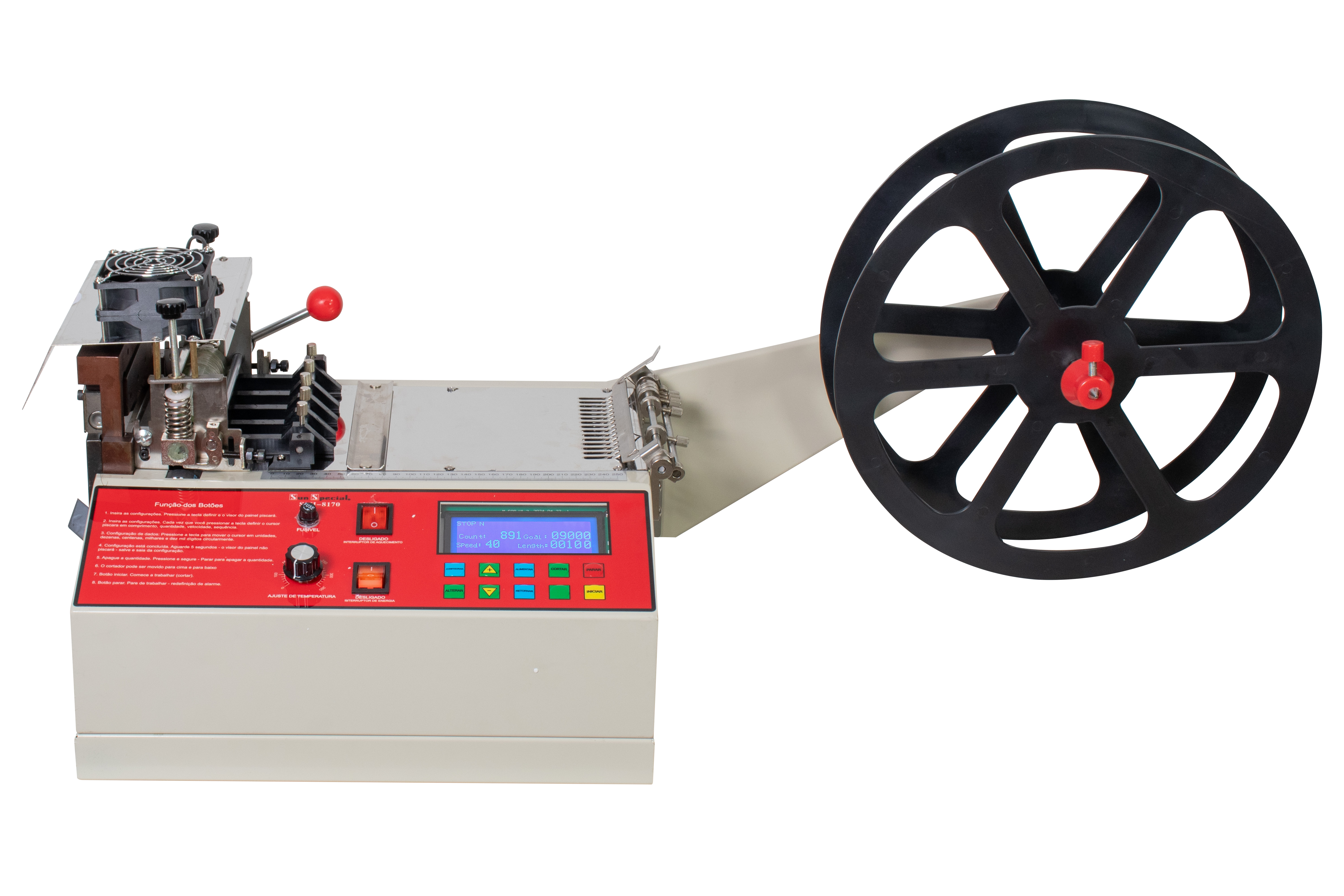 Máquina Corte Fita 16CM Quente e Frio SSH-8170 220V - Sun Special